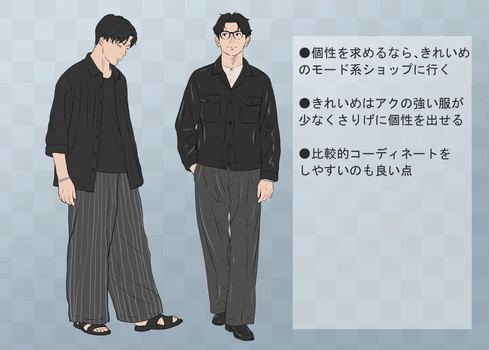 センスの良い20代向けのブランドはきれいめモード系ショップを利用する