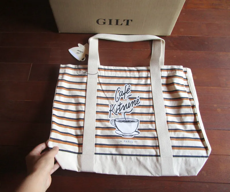 ギルトでセール価格で購入したメゾンキツネのバッグ