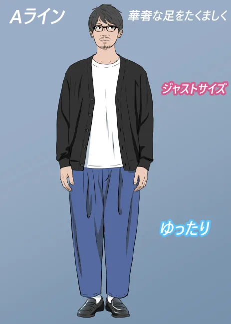 細身男性におすすめのコーディネート