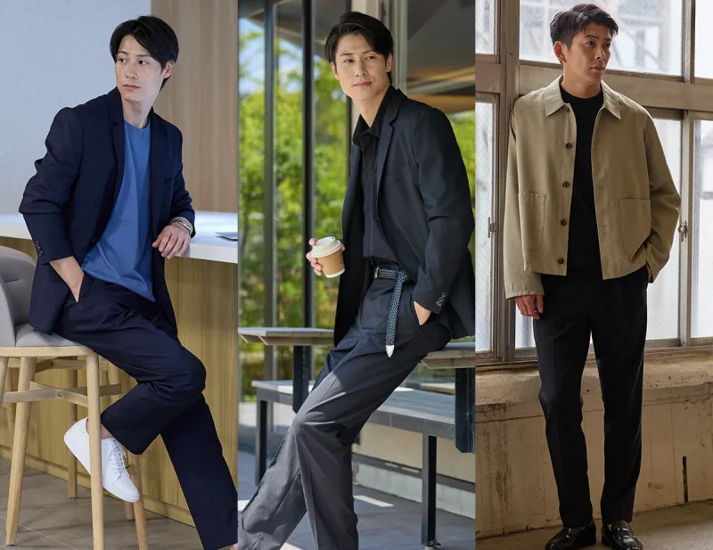 低身長メンズにおすすめのブランドAUENのコーディネート