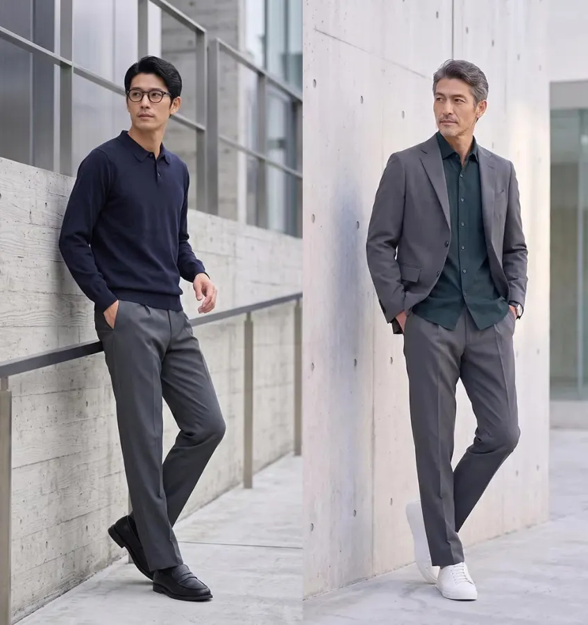 40代の男性に似合うAUENのマネキン買い