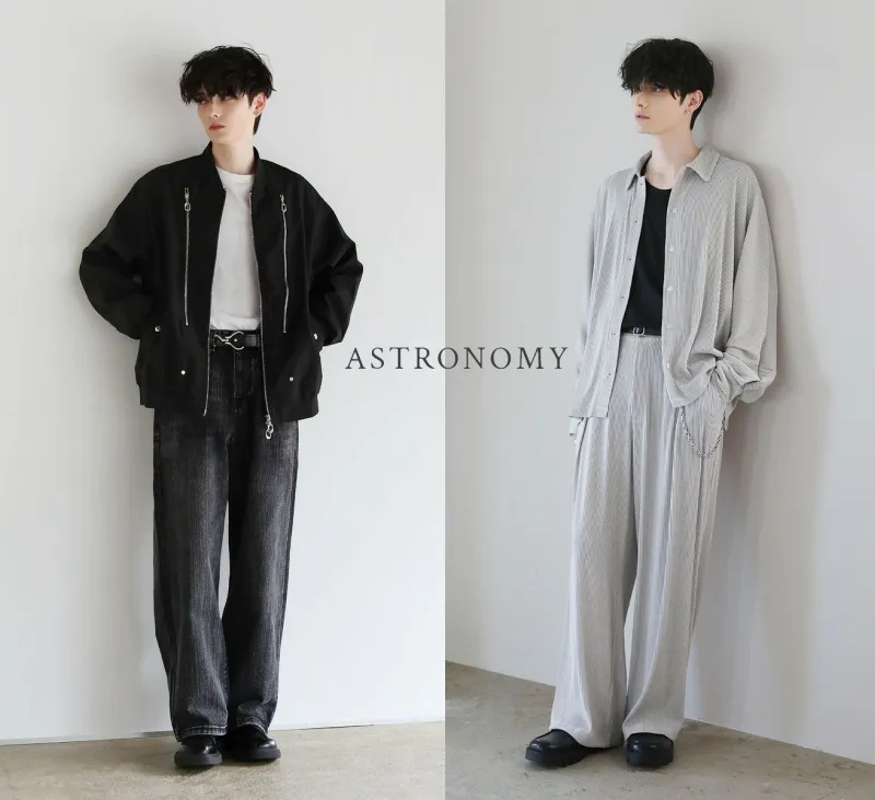 男子大学生におすすめのブランド、アストロノミーのコーデ