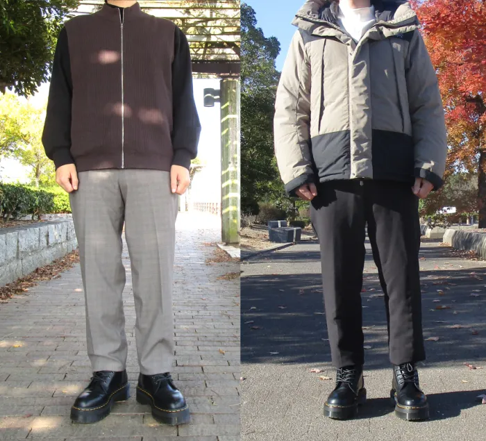 6cm身長を盛れるメンズブーツJADONのコーデ