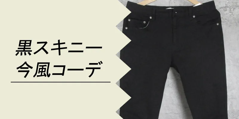 黒スキニーの着こなし