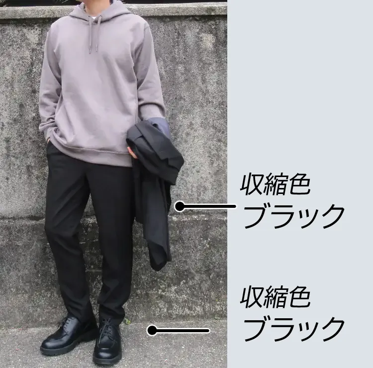 パーカーを着た男性