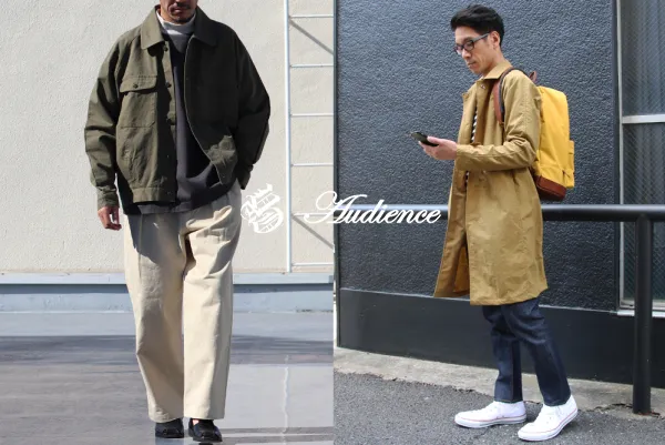 オーディエンスの洋服を着た男性のコーディネート画像