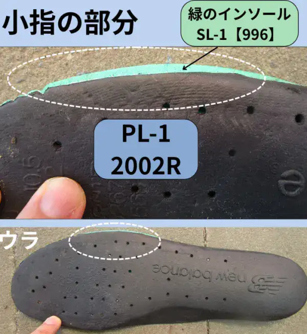 2002Rのインソールのサイズ