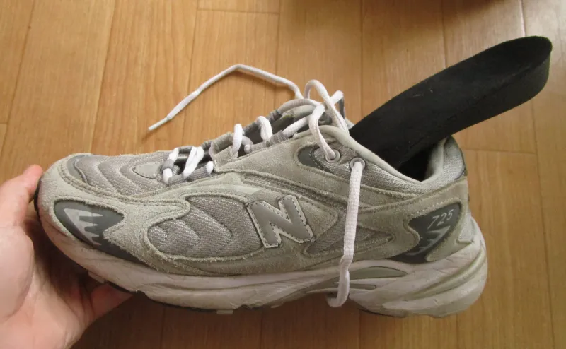 インソールを入れる場合の725のサイズ感