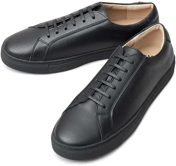 グラベラのスプリットレザースニーカー黒