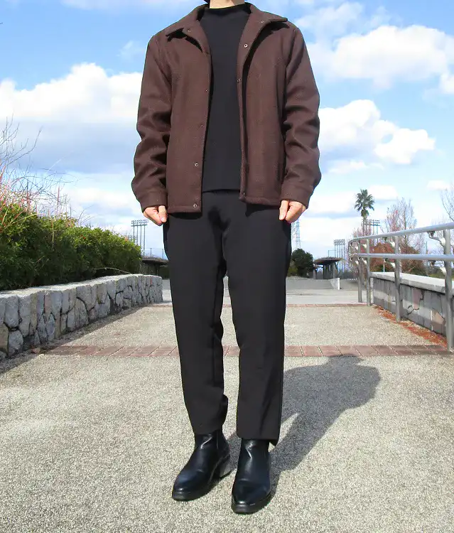 グラベラのブーツを履いた男性筆者