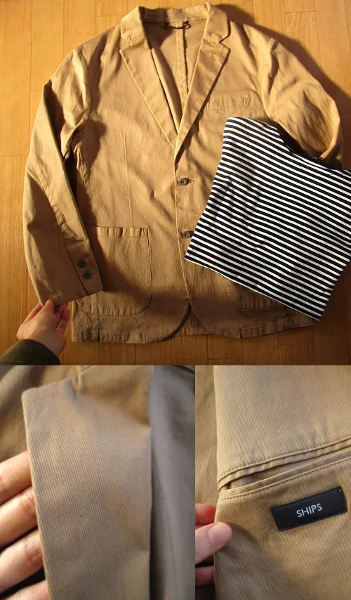 シップスのジャケットとカットソーの品質をレビュー