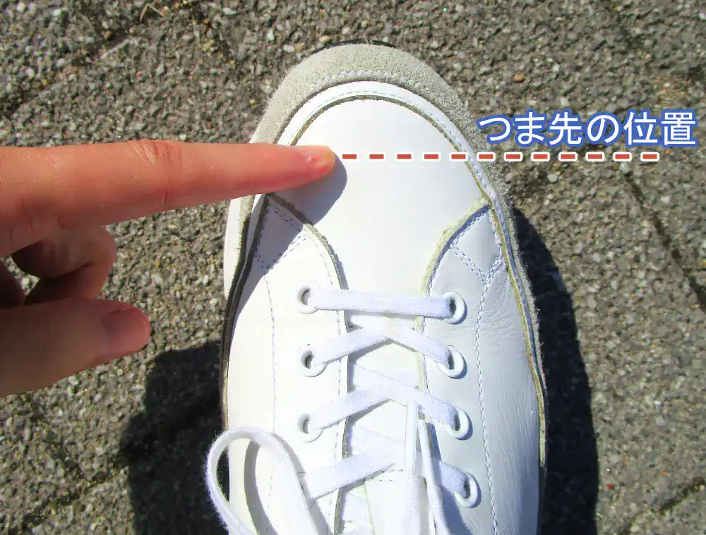 LORRYのつま先のサイズ感